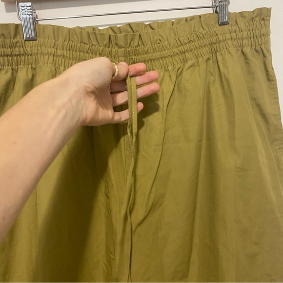 Madewell Poplin Smocked Huston Pull-On Crop Pants XXL - Picture 6 of 11